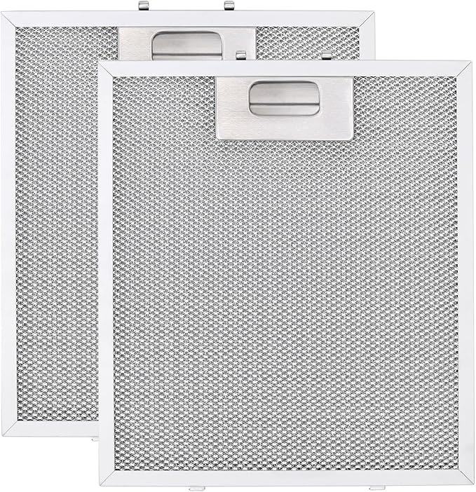 Updated Range Hood Filter Replacement 9x10.25Inch (230x260mm) 4-Layer S97018029 Aluminum Mesh Hood Vent Filter, HR Huare Technology Grease Filter, fits Broan B5 Series, Alternative 1932913, 2pack