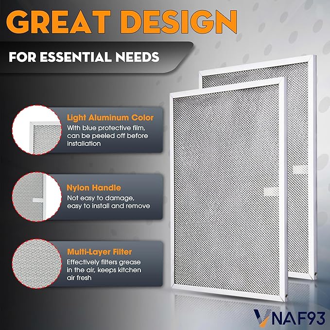 Upgraded 2 Pack BPS1FA30 Range Hood Filter 11-3/4" x 14-1/4" Replacement for Broan & Nutone Allure Series, Aluminum Mesh Grease Filter, Replaces 99010299 S99010299 S99010305