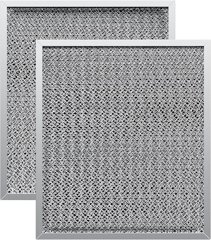 Stove Hood Vent Filter 10.5" x 8.8" 41F 97007696 Fit's N-utone & B-roan Range Hood Filter Replacement for Ductless Exhaust Fan - Aluminum Mesh Charcoal Combo Grease & Carbon Freshens Kitchen Air