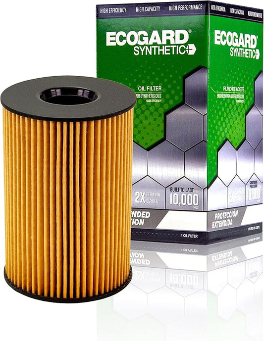 ECOGARD S10002 Premium Cartridge Engine Oil Filter for Synthetic Oil Fits BMW X5 4.4L 2010-2018, X6 4.4L 2008-2019, 550i 4.4L 2011-2016, 750Li 4.4L 2009-2015, 750i xDrive 4.4L 2010-2020