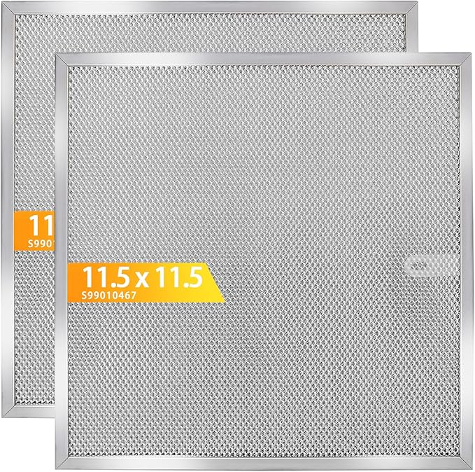 S99010467 Stove Hood Vent Filter 11.5" x 11.5" Fit for Broan Range Hood Filter BXT1 & Nutone AR1 series 99010467 Range Hood Grease Filters 2 Pack