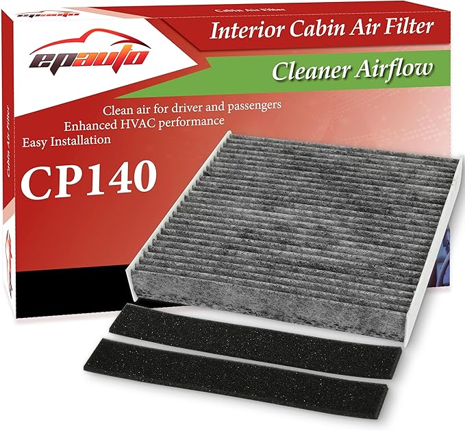 EPAuto CP140 (CF10140) Cabin Air Filter Compatible with Nissan Altima, Maxima, Murano, Sentra, X-Trail, Infiniti FX35, FX45, G35, Mitsubishi Outlander, Eclipse Cross, Lancer, RVR - Fits 2000-2025