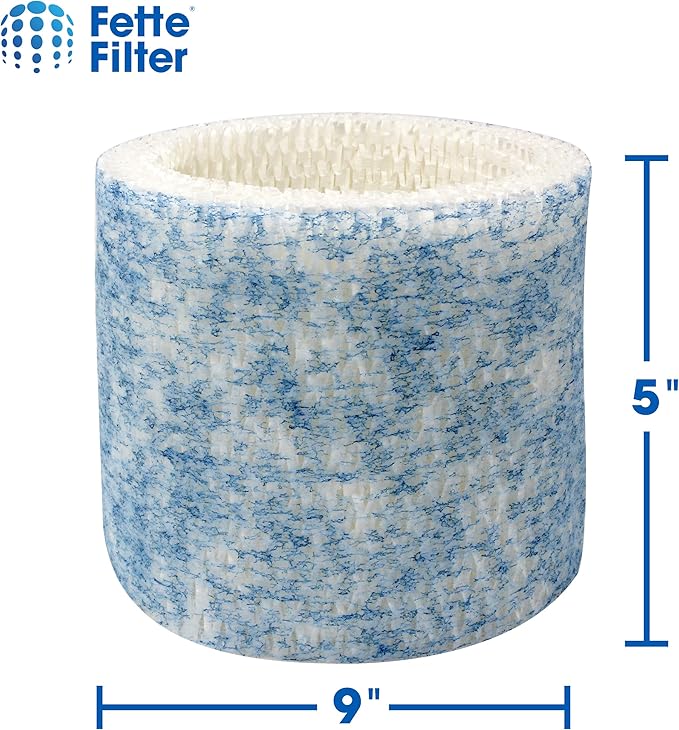 Fette Filter - Upgraded Blue Mesh Treated Layer Humidifier Wicking Filters Compatible with Honeywell HAC-504AW, Filter A for Models HAC-504, HAC-504AW, HCM 350 and Other Cool Mist Models - Pack of 6
