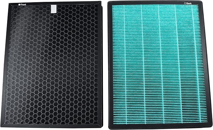 HQRP 2-Pack Filter Compatible with Coway Airmega Max2 400 / 400S Air Purifier with Carbon Layer