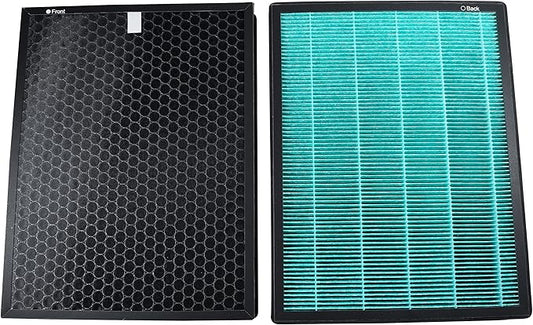 HQRP 2-Pack Filter Compatible with Coway Airmega Max2 400 / 400S Air Purifier with Carbon Layer