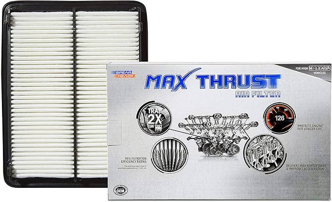 Spearhead Max Thrust Engine Air Filter | Fits 2009-14 TL, 2010-14 TSX 3.5L V6, 2008-12 Accord 3.5L V6, 2010-11 Crosstour, 2012-15 Crosstour 3.5L V6 | OEM Fit & High Dust Holding Capacity (MT-468)