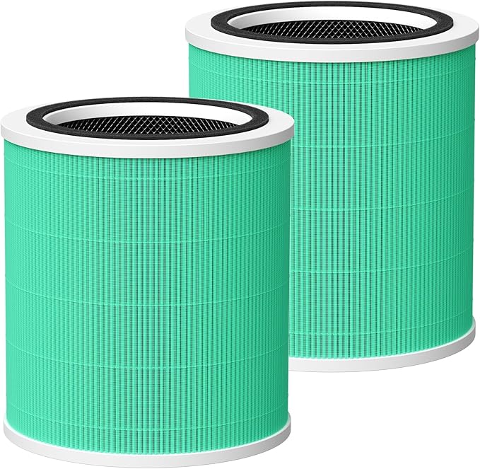 Core 400S-P Replacement Filter for LEVOIT Core 400S-P Smart Air Purifi-er, 3-IN-1 HEPA and Activated Carbon Filter, Compared to Part# Core 400S-RF(LRF-C401S-P-WUS), Green