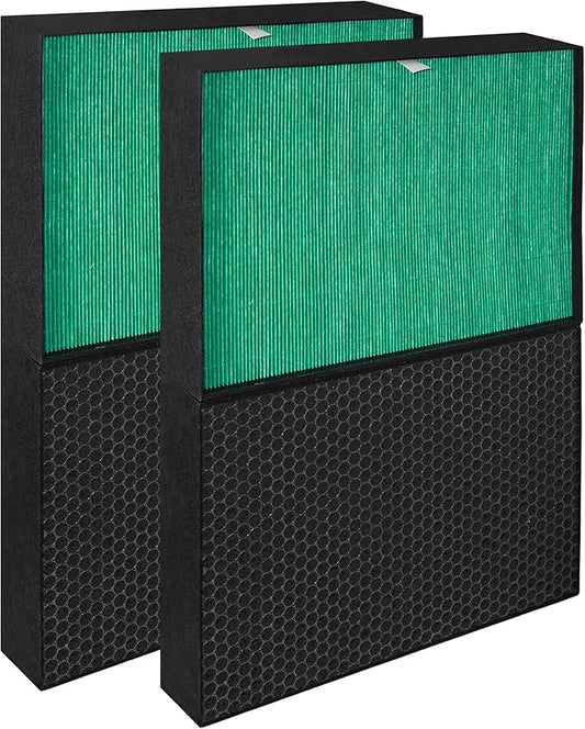 2 Pack Replacement Filter for Coway Airmega ProX Air Purifier, H13 HEPA & Activated Carbon Filters
