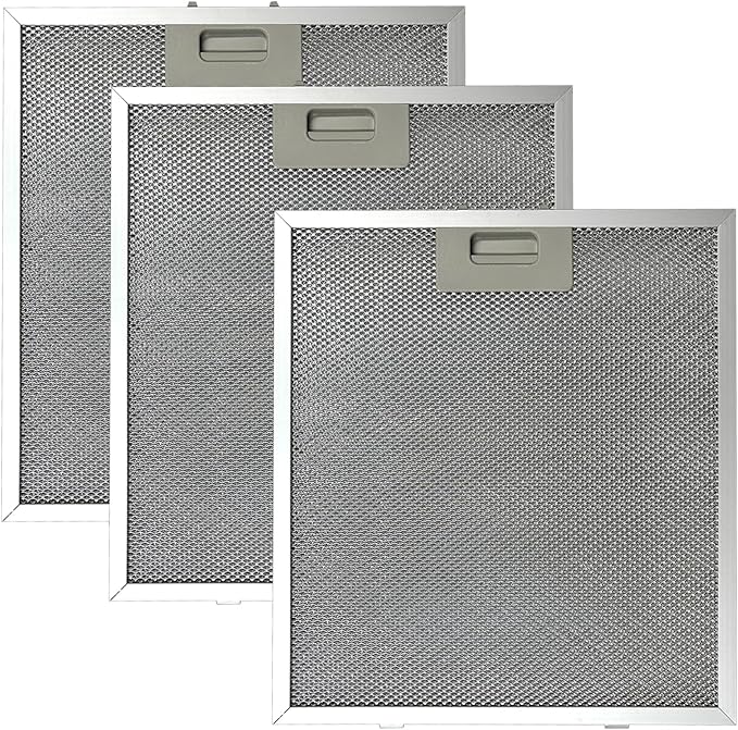 3 PCS 5MU36 Aluminum Mesh Replacement Filter Compatible with COSMO COS-5MU36 36 in. Delta Collection Ducted Under Cabinet Range Hood