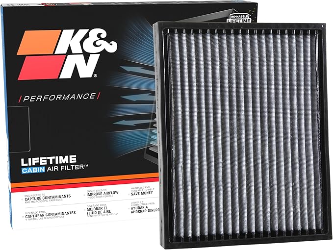 K&N LIFETIME Cabin Air Filter: Premium, Washable, Clean Air for your Cabin: Compatible with 2015-2025 FORD/LINCOLN: Expedition, F150, Raptor, F250, F350, F450, F550, Navigator, VF2049