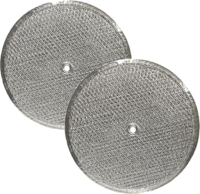 Air Filter Factory 10-1/2 Round x 3/32 With Center Hole Flat Range Hood Aluminum Grease Filters 2-Pack