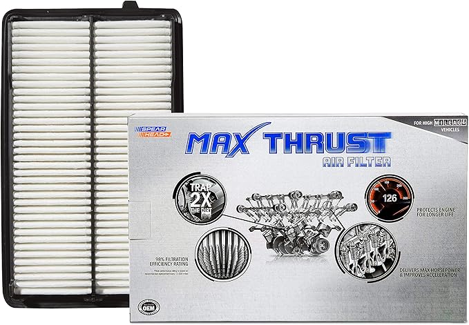 Spearhead Max Thrust Engine Air Filter Replacement | Fits 2015-2020 TLX 3.5L V6, 2013-2017 Accord 3.5L V6 | OEM Fit & High Dust Holding Capacity (MT-477)