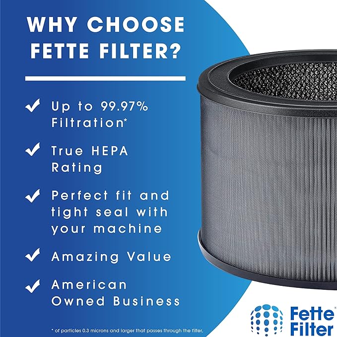 Fette Filter - 2 Premium True Hepa H13 Replacement Filter Size O Compatible with Winix Air Purifier Model A230 A231 Compare to Part # 1712-0110-00, 1712011000