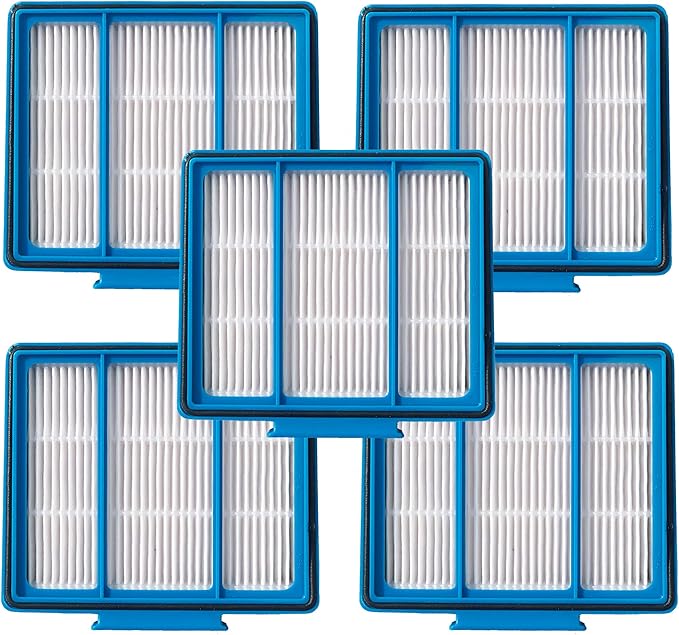 5-Pack Replacement HEPA Filter for Shark ION,IQ,EZ AI Series Vacuum AV2501AE RV1001AE AV910/911S/912S/915S AV753 RV100AE UR1000SR AV2001WD RV1001 AV752 AV2820S Part Fit # RVFFK950 (5)
