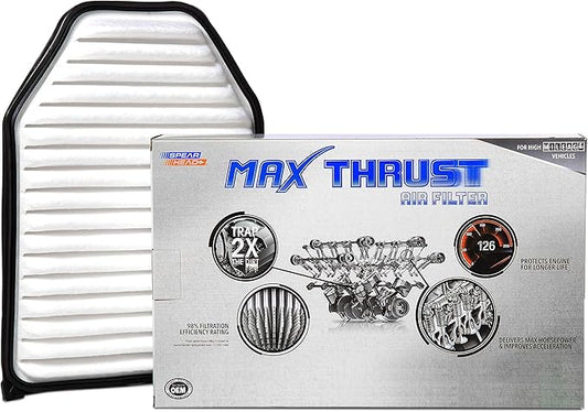 Spearhead Max Thrust Engine Air Filter Replacement | Fits 2007-2017 Wrangler, 2018 Wrangler JK | OEM Fit & High Dust Holding Capacity (MT-348)