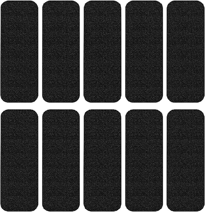 10 Pack Ceiling Fan Filters for Blades, Activated Coconut Carbon Fan Filter for Ceiling Fan, Easy-Stick Universal Air Filter for Common Household Contaminants