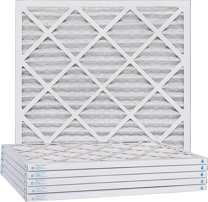 Aerostar 10x10x1 MERV 11 Air Filter, Pleated AC Furnace HVAC Filters (9.5x9.5x0.75), for Allergies Asthma Dust Pet Dander Smoke Bacteria Viruses, MPR 1500 FPR 10, USA, 6 Pack