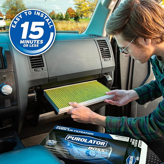 Purolator PBC38214 PurolatorBOSS Automotive Cabin Air Filter with Activated Carbon, Car & Truck Passenger Compartment OEM Filter Replacement for Ford F-150, F-250, Expedition and more