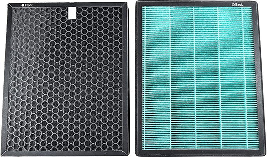 HQRP 2-Pack HEPA Filters Compatible with Coway Airmega MAX2 300 / 300S Smart Air Purifier, 3111635 Replacement with Carbon Layer