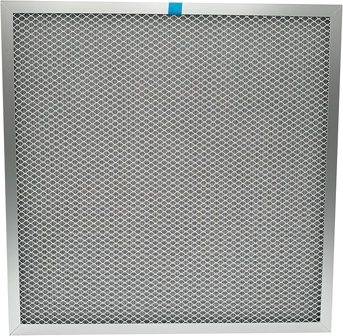 Washable Electrostatic Furnace Air Filter, MERV 8, (24" x 24" x 1") Aluminum Reusable Filter for Furnace, Central AC, and HVAC System