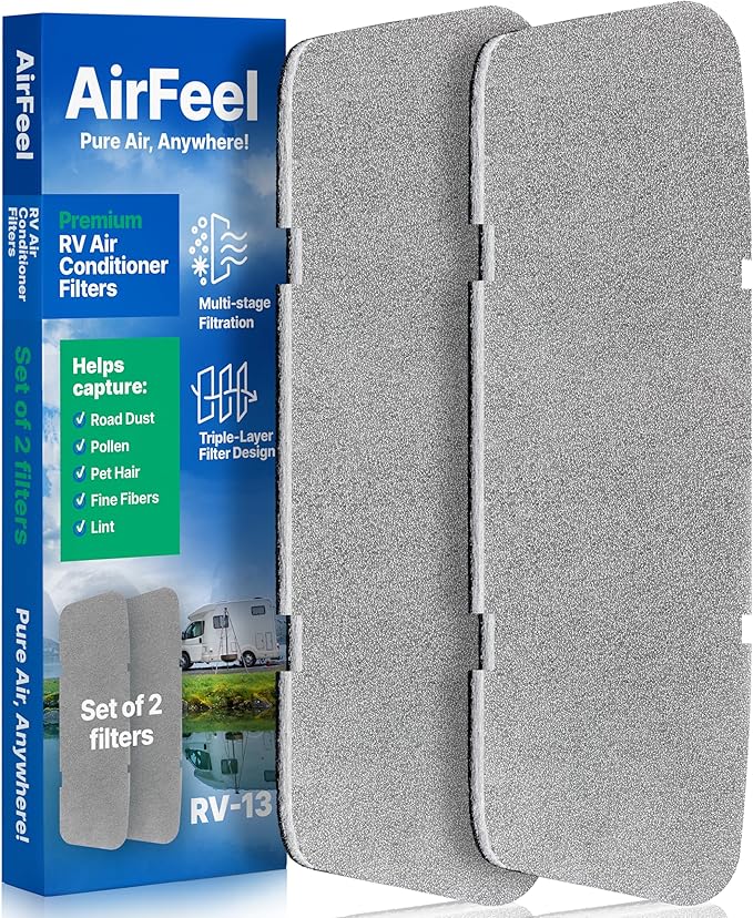 RV Air Conditioner Filters (RV-13 (2 Filters) Silver)